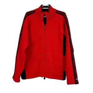 NorskWear Wool Lined Full Zip Sweater Jacket Small